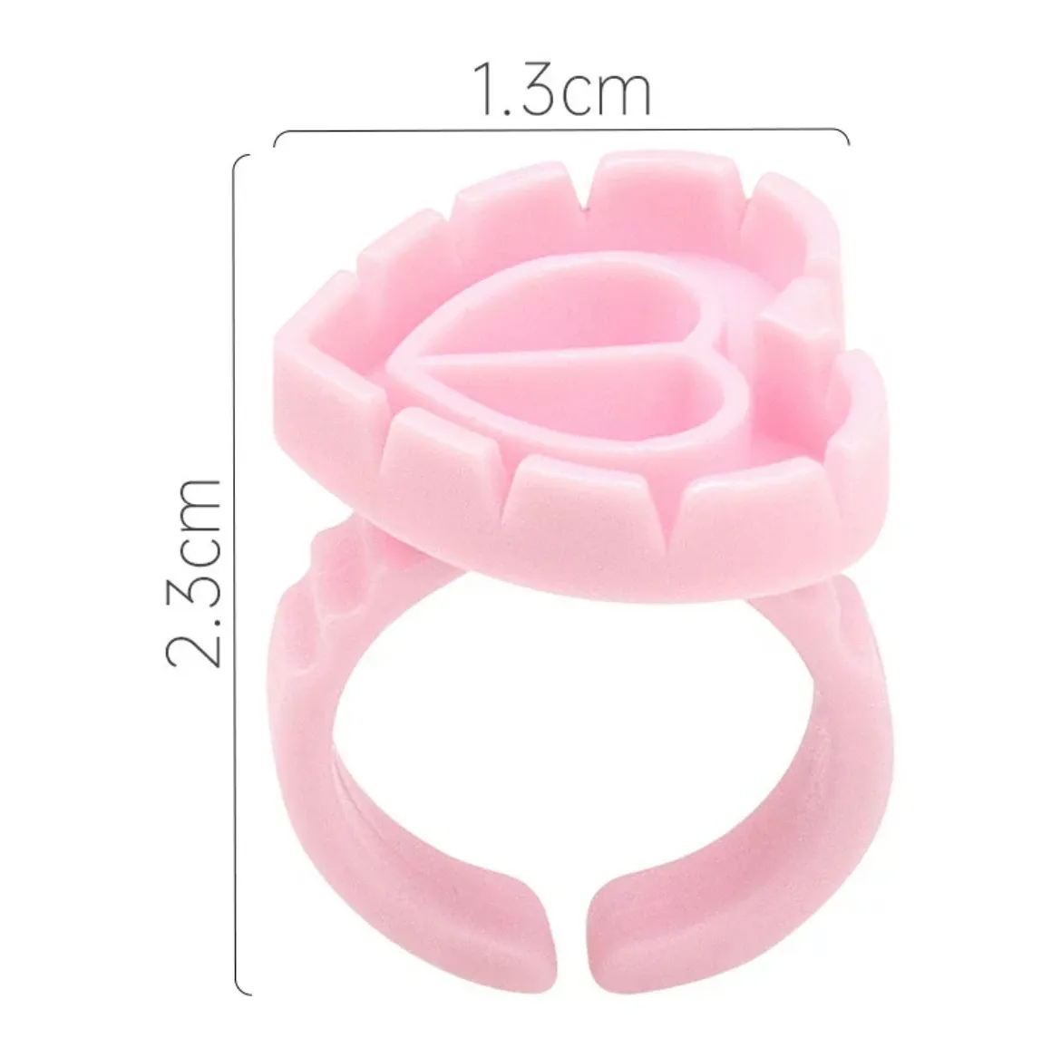 Heart Glue Rings (100 Pack)